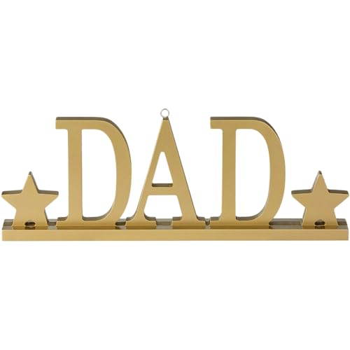 Atemberaubendes D-A-D Gold-MDF-Ballongewicht – 12,4 x 36,1 cm (1 Stück) – langlebiges und stilvolles Dekorationsstück – perfekt für den Vatertag von amscan