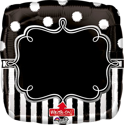 Chalkboard Birthday Party SuperShape XL Write-on Foil Balloons 28"/71cm w x 28"/71cm h Chalkboard Birthday Party SuperShape XL Write-on Foil Balloons 28"/71cm w x 28"/71cm h von amscan