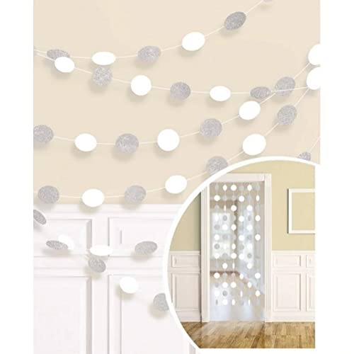 DECO RND GLITTER STRING WHITE DECO RND GLITTER STRING WHITE von amscan