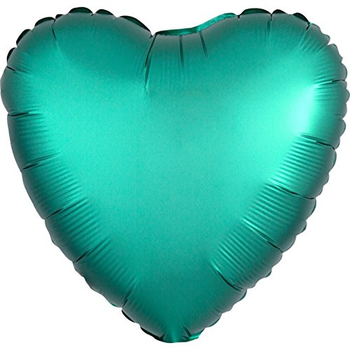 Amscan 3679901 - Standard Folienballon Satin Luxe Jade, Herz, Durchmesser 43 cm, Luftballon, Heliumballon, Hochzeit Amscan 3679901 - Standard Folienballon Satin Luxe Jade, Herz, Durchmesser 43 cm, Luftballon, Heliumballon, Hochzeit von amscan