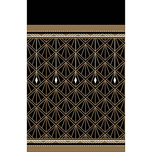Hollywood G&G Kunststoff-Tischdecke, 1,37 m x 2,6 m, Glitzer-Design von amscan