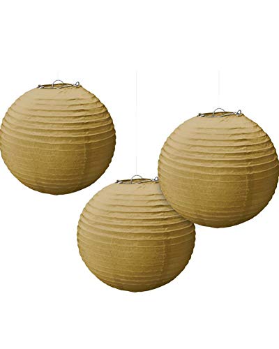 LANTERNS RND PPR GOLD LANTERNS RND PPR GOLD von amscan
