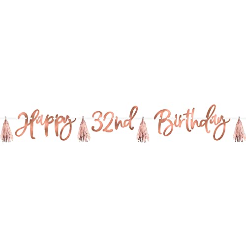 Amscan 120603 - Partykette Roségold Birthday personalisierbar, 1 Stück, Länge 2,74 cm, Farbe: Rosegold-Metallic, Girlande für den Geburtstag, als Überraschung oder Dekoration, Hängedekoration Amscan 120603 - Partykette Roségold Birthday personalisierbar, 1 Stück, Länge 2,74 cm, Farbe: Rosegold-Metallic, Girlande für den Geburtstag, als Überraschung oder Dekoration, Hängedekoration von amscan