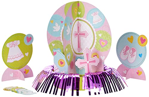 Pink Christening Table Decorations Kits /4 von amscan