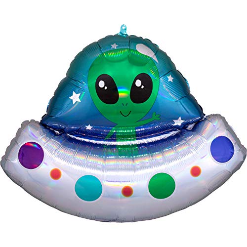 Amscan 4119501 - Folienballon Alien Space, Größe 71 x 53 cm, Raumschiff, Außerirdischer, Luftballon, Helium, Geschenk, Dekoration, Geburtstagsparty, Mottoparty Amscan 4119501 - Folienballon Alien Space, Größe 71 x 53 cm, Raumschiff, Außerirdischer, Luftballon, Helium, Geschenk, Dekoration, Geburtstagsparty, Mottoparty von amscan