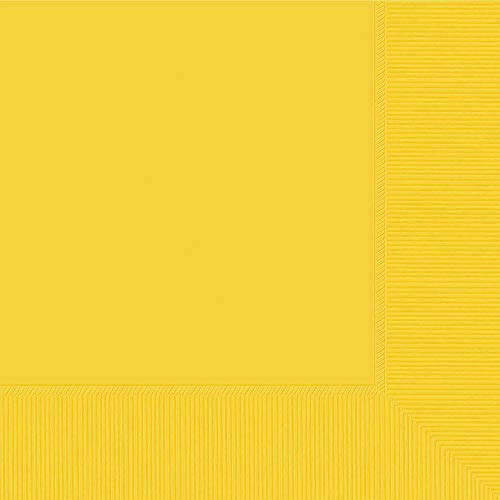 Sunshine Yellow Beverage Napkins 25cm 2ply /20 von amscan
