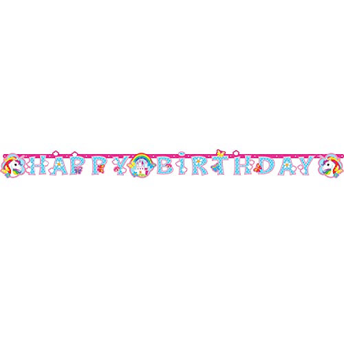 Unicorn Letter Banner 1.8m x 15cm von amscan