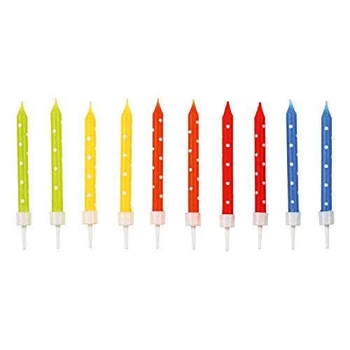 Amscan 9900924 - Geburtstagskerzen Punkte, 24 Stück, ca. 6 cm, Bunt, Kuchenkerzen Amscan 9900924 - Geburtstagskerzen Punkte, 24 Stück, ca. 6 cm, Bunt, Kuchenkerzen von amscan