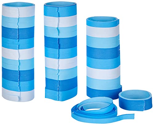 Amscan 9904634 - Luftschlangen Sky Blue, 3 Rollen mit jeweils 18 Röhrchen, Dekoration, Mottoparty, Karneval Amscan 9904634 - Luftschlangen Sky Blue, 3 Rollen mit jeweils 18 Röhrchen, Dekoration, Mottoparty, Karneval von amscan