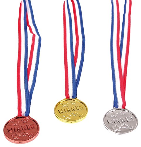 Amscan 3793 - Medaillen Set, 3 Stück, Bronze, Silber, Gold von amscan