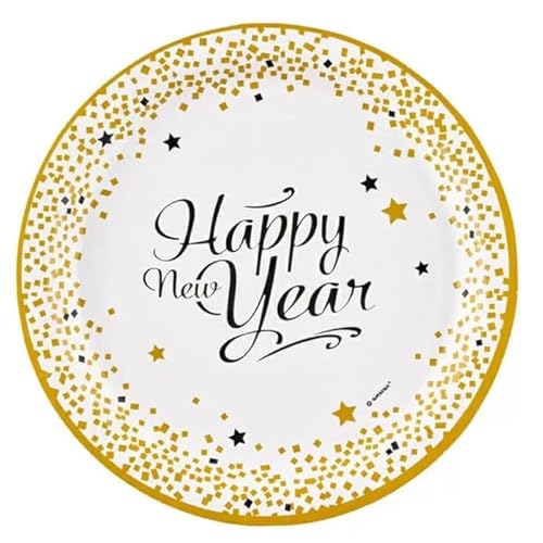 amscan 8 Teller * Happy New Year * // Silvester Plates Partyteller Pappteller Stars Party amscan 8 Teller * Happy New Year * // Silvester Plates Partyteller Pappteller Stars Party von amscan
