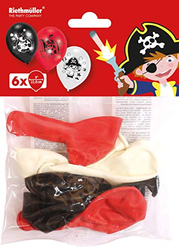 Balloon 6pk 22.8cm Pirate von amscan