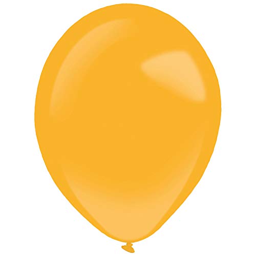 Amscan 9905312 - Latexballons Fashion, 100 Stück, Orange, Luftballon von amscan