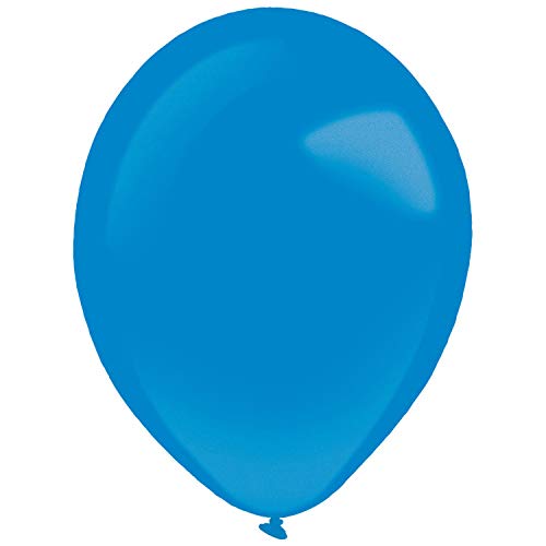 Amscan 9905341 - Latexballons Decorator Metallic, 100 Stück, Royalblau, Luftballon von amscan