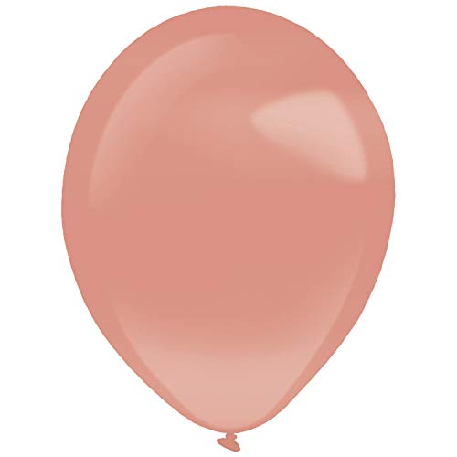 Amscan 9905410 - 50 Latexballons Decorator Pearl roségold 27,5 cm / 11", Luftballon von amscan