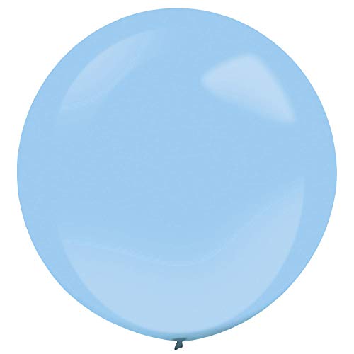 Amscan 9905483 - Latexballons Decorator Standard, 4 Stück, Pastell Blau, Luftballon von amscan