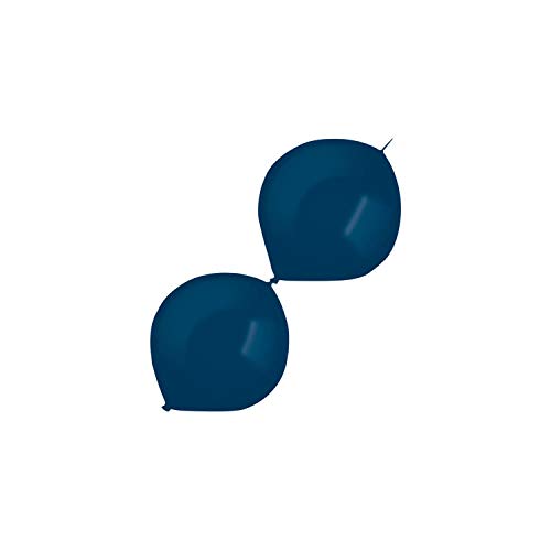 Amscan 9905617 - Latexballons, Link-a-Loon, 100 Stück, Blau, Luftballon von amscan