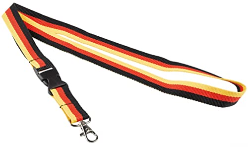 amscan 9905993 Lanyard Deutschland 90 cm Polyester schwarz/rot/gelb, Mehrfarbig, Unica amscan 9905993 Lanyard Deutschland 90 cm Polyester schwarz/rot/gelb, Mehrfarbig, Unica von amscan