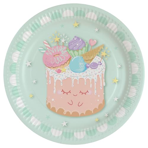 amscan 9916942-8er-Pack Geburtstagsparty-Teller Crazy Cake, rund, Papier, 23 cm amscan 9916942-8er-Pack Geburtstagsparty-Teller Crazy Cake, rund, Papier, 23 cm von amscan