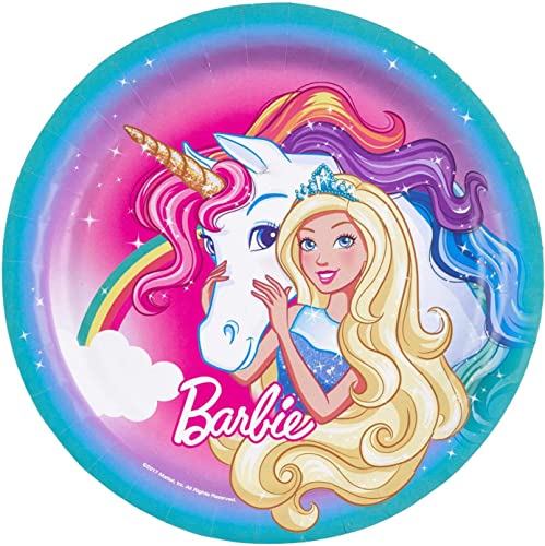 amscan Barbie Dreamtopia Pappteller, 23 cm, 8 Stück amscan Barbie Dreamtopia Pappteller, 23 cm, 8 Stück von amscan