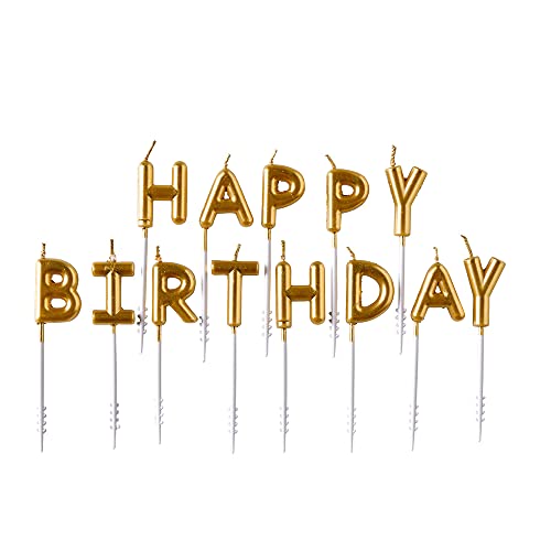 amscan Goldene Happy Birthday-Kerzen 13-TLG. amscan Goldene Happy Birthday-Kerzen 13-TLG. von amscan
