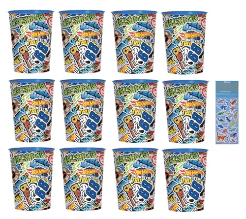 amscan Hot Wheels Geburtstagsparty-Zubehör-Set enthält 12 wiederverwendbare Kunststoffbecher und 1 Dinosaurier-Aufkleberbogen amscan Hot Wheels Geburtstagsparty-Zubehör-Set enthält 12 wiederverwendbare Kunststoffbecher und 1 Dinosaurier-Aufkleberbogen von amscan