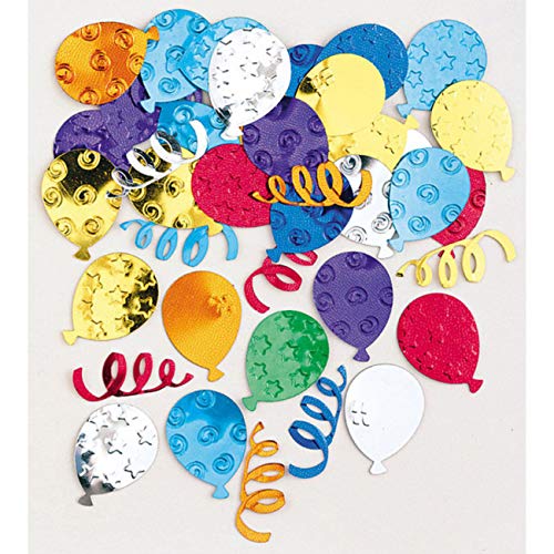Amscan INT36777-90 - Streudeko Konfetti Partyballons, mehrfarbig, Folie, 14 g, Dekoration von amscan