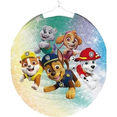 amscan Latern Paw Patrol Paper 25 cm, Mehrfarbig, One Size von amscan