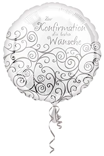 amscan NEU Folienballon Wünsche Konfirmation, ca. 45 cm von amscan
