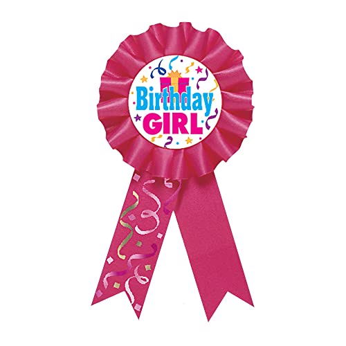 amscan Pinkes Geschenkband zum Geburtstag, 1 Stück, Polyester, Mehrfarbig, Einheitsgröße amscan Pinkes Geschenkband zum Geburtstag, 1 Stück, Polyester, Mehrfarbig, Einheitsgröße von amscan