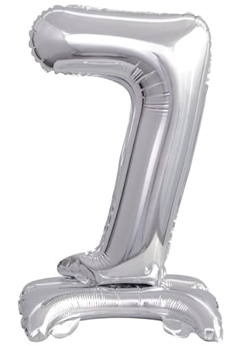 amscan folienballon Nummer 7 stehend 38 cm Silber amscan folienballon Nummer 7 stehend 38 cm Silber von amscan