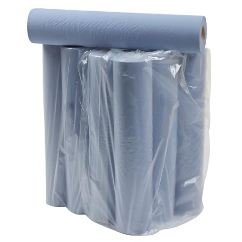 Andarta Hygienerolle, 2-lagig, blau, 50,8 cm, 40 m, Großpackung mit 12 Rollen, 100 Blatt pro Rolle, 40 m x 500 mm, 100 % recycelte Couchrolle, einzeln verpackt, starke, langlebige Einweg-Papierrolle Andarta Hygienerolle, 2-lagig, blau, 50,8 cm, 40 m, Großpackung mit 12 Rollen, 100 Blatt pro Rolle, 40 m x 500 mm, 100 % recycelte Couchrolle, einzeln verpackt, starke, langlebige Einweg-Papierrolle von andarta