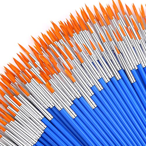 Anezus Malpinsel, klein, 100 Stück, feine Pinsel für Kinder, Detail-Pinsel für Klassenzimmer, Modell, Leinwand, Gesicht, Nagelkunst, Acryl, Aquarellfarbe, Bastelbedarf Anezus Malpinsel, klein, 100 Stück, feine Pinsel für Kinder, Detail-Pinsel für Klassenzimmer, Modell, Leinwand, Gesicht, Nagelkunst, Acryl, Aquarellfarbe, Bastelbedarf von anezus