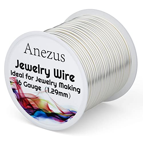 Anezus Schmuckdraht, 16 Gauge, für Schmuckherstellung und Bastelarbeiten von anezus