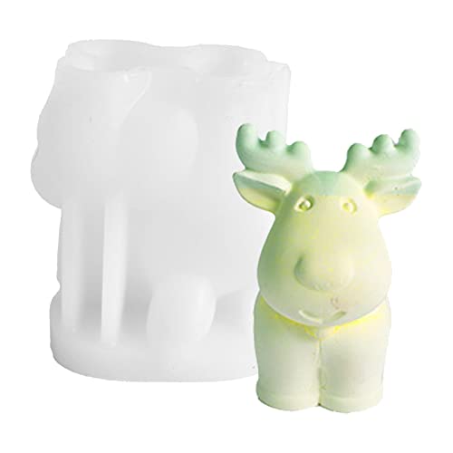 angxiong Weihnachten Elch Silikonform Wiederverwendbare Rentier Kerze Silikonform Gießformen DIY Kerzenherstellung Handwerk Harzform für Wohnkultur angxiong Weihnachten Elch Silikonform Wiederverwendbare Rentier Kerze Silikonform Gießformen DIY Kerzenherstellung Handwerk Harzform für Wohnkultur von angxiong