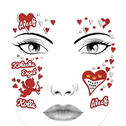 24 Stück Aufkleber Gesicht Karneval Rot Weiß Kölner Straßenkarneval Festumzug Karneval Accessoire Köln Hippie Herz Kölle Alaaf Kölsche Für Motto Party Lustige Sticker 24 Stück Aufkleber Gesicht Karneval Rot Weiß Kölner Straßenkarneval Festumzug Karneval Accessoire Köln Hippie Herz Kölle Alaaf Kölsche Für Motto Party Lustige Sticker von animacoser