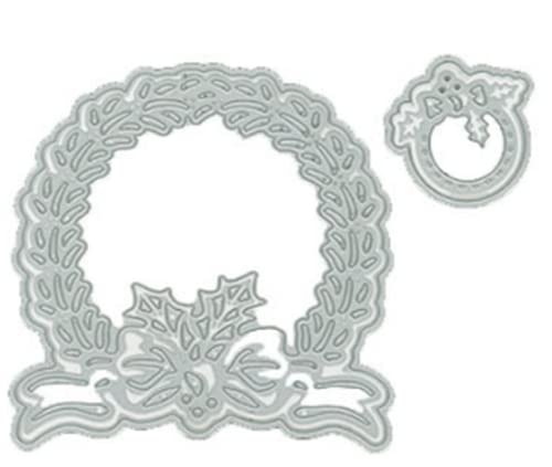 ansu Weihnachtskranz Metall Stanzformen Schablonen Vorlage Scrapbooking Karte Dekor ansu Weihnachtskranz Metall Stanzformen Schablonen Vorlage Scrapbooking Karte Dekor von ansu