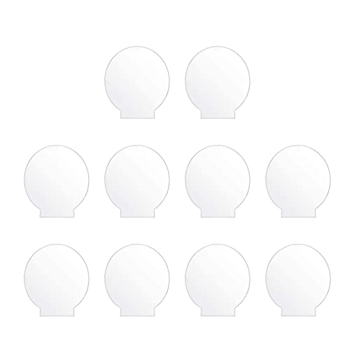 10 Stück transparente Blanko-Blatt Acryl Hochzeit Schilder Blank DIY Tisch Sitzkarten mit doppelseitiger Schutzfolie Blanko Sitzkarten DIY Display Projekt für Handwerk Gravur Deko von antianzhizhuang