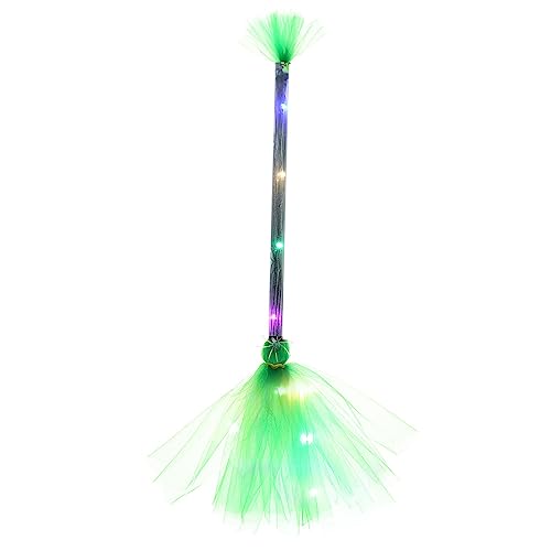 Beleuchteter Hexenbesen mit LED-Lichtern, Halloween-Hexenbesen, Requisiten, Kostümzubehör für Halloween, beleuchteter Hexenbesen von antianzhizhuang
