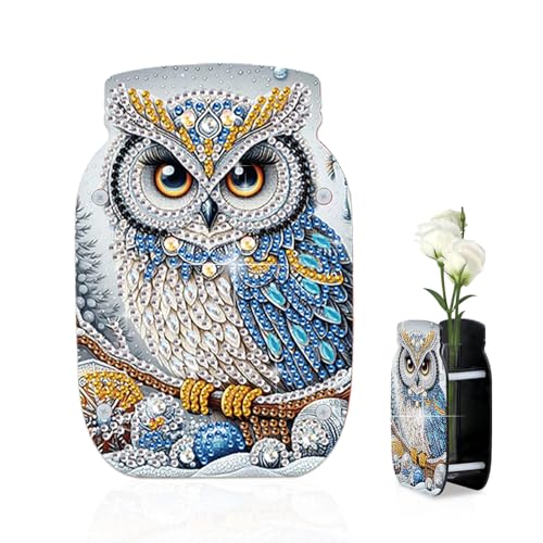 Antor DIY 5D Diamond Painting Vase Kit - Acryl Eule Handwerk mit Strass Handgemachte Kristall Kunst Home Decor für Erwachsene Funktionelle Diamant Kunst Desktop Vase für Wohnzimmer & Büro Antor DIY 5D Diamond Painting Vase Kit - Acryl Eule Handwerk mit Strass Handgemachte Kristall Kunst Home Decor für Erwachsene Funktionelle Diamant Kunst Desktop Vase für Wohnzimmer & Büro von antor