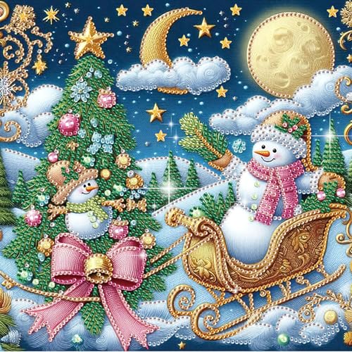 antor Weihnachten Diamond Painting Kit, 5D Spezielle Form Diamant Kunst für Erwachsene, Schneemann und Weihnachtsbaum DIY Kristall Strass Diamant Malerei Leinwand Urlaub Wand Dekor Winter Home antor Weihnachten Diamond Painting Kit, 5D Spezielle Form Diamant Kunst für Erwachsene, Schneemann und Weihnachtsbaum DIY Kristall Strass Diamant Malerei Leinwand Urlaub Wand Dekor Winter Home von antor