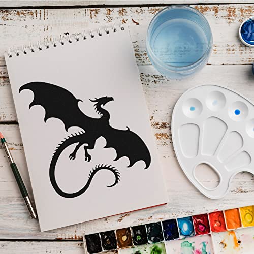 Schablone Drache Fabelwesen v2 Design Stencil DIY Airbrush Muster Wandgestaltung Sprühschablone 15 x 15 cm Schablone Drache Fabelwesen v2 Design Stencil DIY Airbrush Muster Wandgestaltung Sprühschablone 15 x 15 cm von anygoods