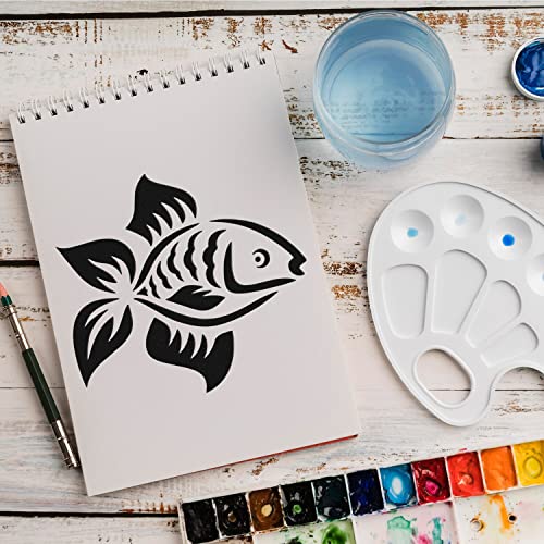 Schablone Fisch Wasser v7 Design Stencil DIY Airbrush Muster Wandgestaltung Sprühschablone 15 x 15 cm Schablone Fisch Wasser v7 Design Stencil DIY Airbrush Muster Wandgestaltung Sprühschablone 15 x 15 cm von anygoods