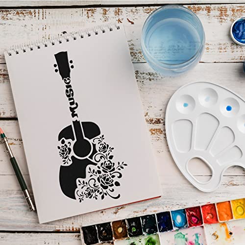 Schablone Gitarre Musik v3 Design Stencil DIY Airbrush Muster Wandgestaltung Sprühschablone 15 x 21 cm Schablone Gitarre Musik v3 Design Stencil DIY Airbrush Muster Wandgestaltung Sprühschablone 15 x 21 cm von anygoods