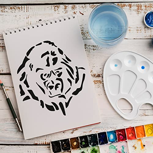 Schablone Gorilla Tier v1 Design Stencil DIY Airbrush Muster Wandgestaltung Sprühschablone 21 x 29 cm Schablone Gorilla Tier v1 Design Stencil DIY Airbrush Muster Wandgestaltung Sprühschablone 21 x 29 cm von anygoods