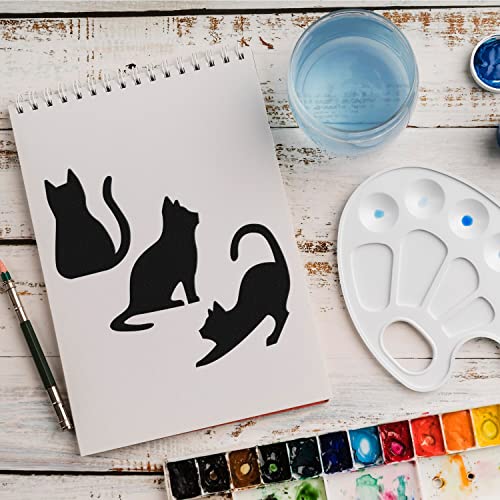 Schablone Katzen Tiere v14 Design Stencil DIY Airbrush Muster Wandgestaltung Sprühschablone 33 x 33 cm Schablone Katzen Tiere v14 Design Stencil DIY Airbrush Muster Wandgestaltung Sprühschablone 33 x 33 cm von anygoods