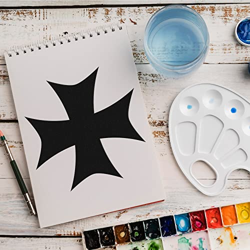 Schablone Kreuz Symbol v4 Design Stencil DIY Airbrush Muster Wandgestaltung Sprühschablone 15 x 15 cm von anygoods