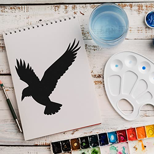 Schablone Rabe Vogel v2 Design Stencil DIY Airbrush Muster Wandgestaltung Sprühschablone 21 x 21 cm Schablone Rabe Vogel v2 Design Stencil DIY Airbrush Muster Wandgestaltung Sprühschablone 21 x 21 cm von anygoods