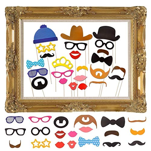 25 Photo Booth Props Mit Rahmen Brillen Lippen Krawatte Masken Hut Requisiten Foto Accessoires 25 Photo Booth Props Mit Rahmen Brillen Lippen Krawatte Masken Hut Requisiten Foto Accessoires von aoory