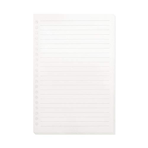 9 Löcher B5 liniertes Papier, 60 Blatt für nachfüllbares Notizbuch, lose Blätter, Ersatzpapier 9 Löcher B5 liniertes Papier, 60 Blatt für nachfüllbares Notizbuch, lose Blätter, Ersatzpapier von aoory